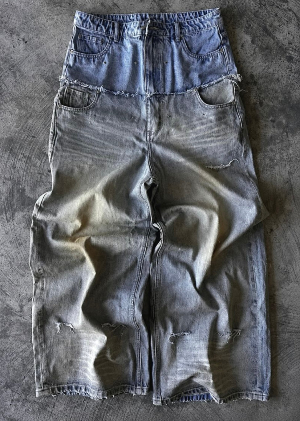 Double wasted Baggy jeans